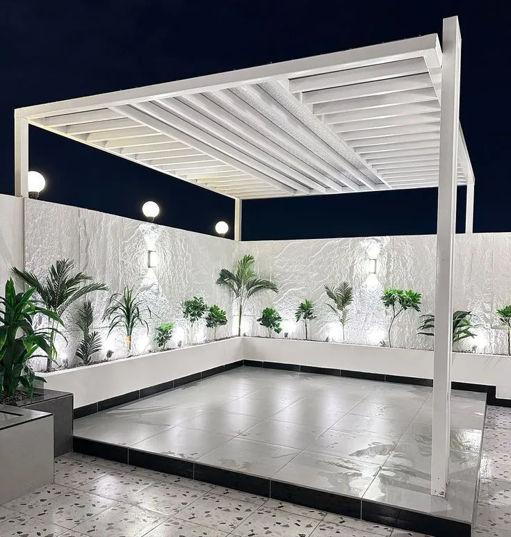 سعر برجولة جلسة عائلية |حداد برجولات تصميم سعودي الرياض