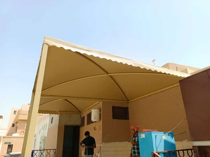 تجديد مظلات قماش قديمة مظلات سيارات الرياض