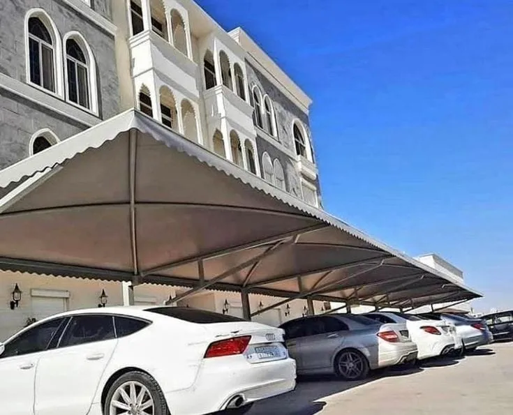 شركة تركيب مظلات مواقف سيارات لكسان وحديد وقماش الرياض