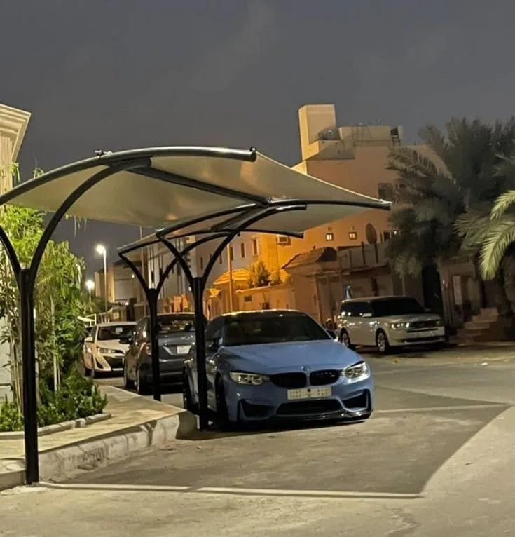 شركة تركيب مظلات مواقف سيارات لكسان وحديد وقماش الرياض