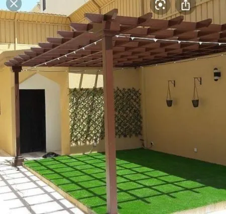 جلسات خارجية خشب للفلل في الرياض