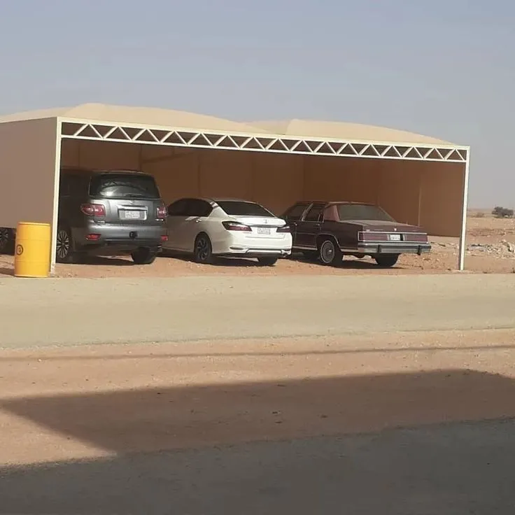 مظلات خارجية للسيارات  مواقف شمال الرياض
