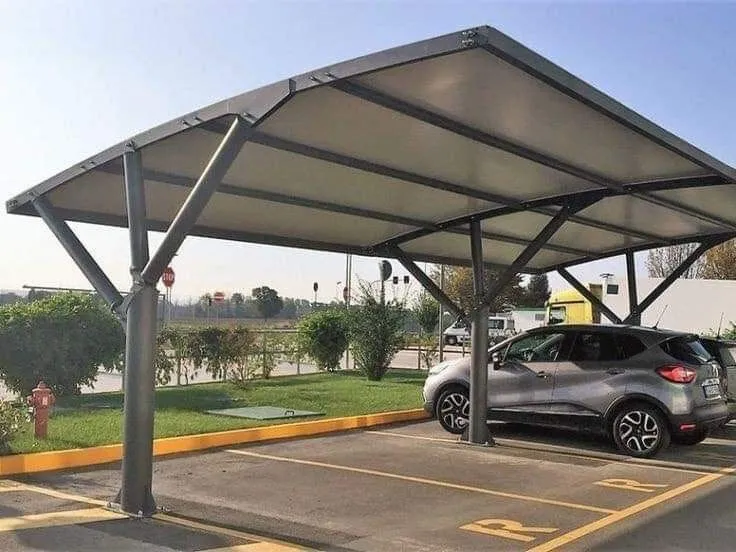 مظلات خارجية للسيارات  مواقف شمال الرياض