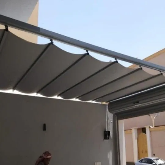 مظلات سيارات متحركة بالرياض – جودة وخامات مقاومة للشمس