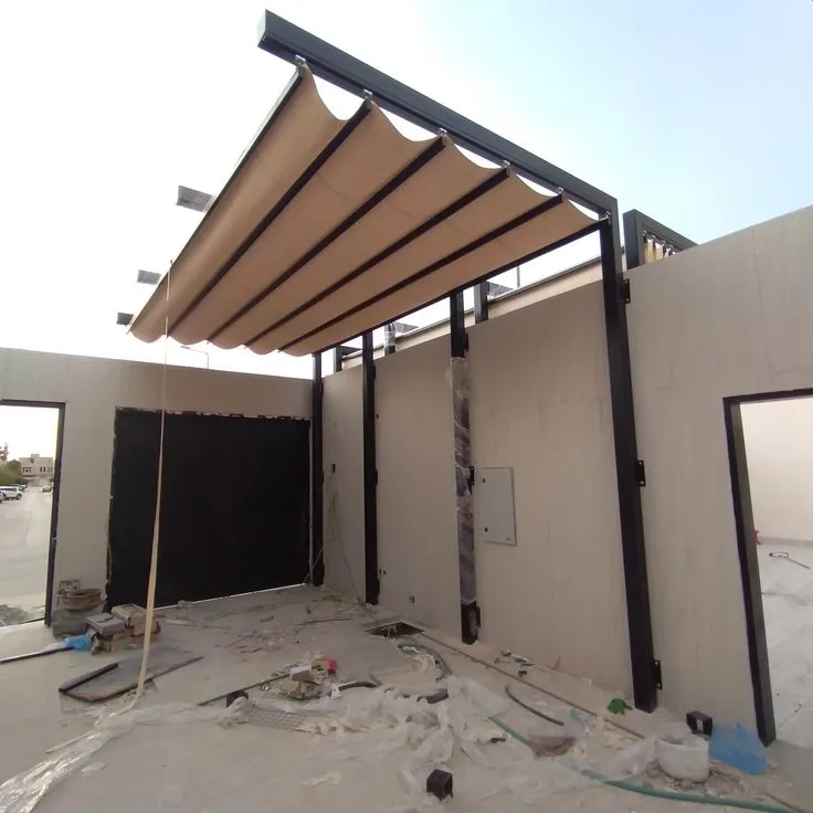 مظلات سيارات متحركة بالرياض – جودة وخامات مقاومة للشمس