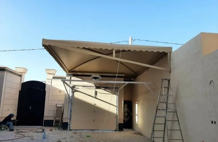 تصميم مظلات قماش PVC حديثة حي الحمراء و العارض والنرجس