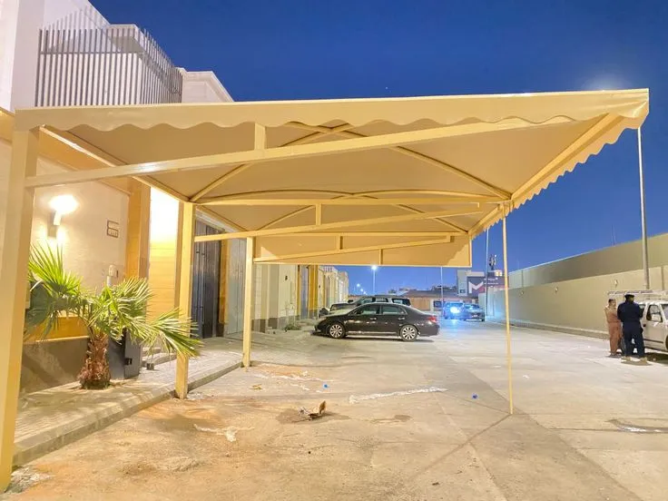 تصميم مظلات قماش PVC حديثة حي الحمراء و العارض والنرجس