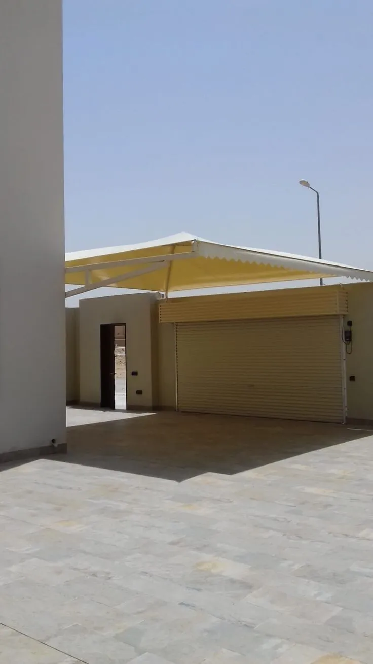 تصميم مظلات قماش PVC حديثة حي الحمراء و العارض والنرجس