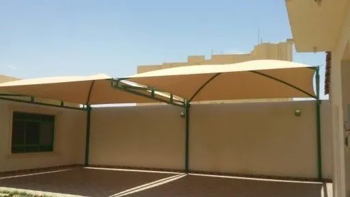 أنواع مظلات قماش للمنازل والفلل حي البن 