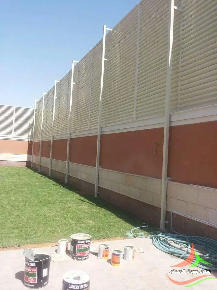 صور سواتر حديد مجلفن مطلية تناسب جميع أنواع المباني الرياض