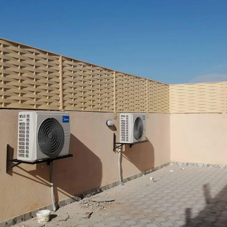صور سواتر حديد مجلفن مطلية تناسب جميع أنواع المباني الرياض