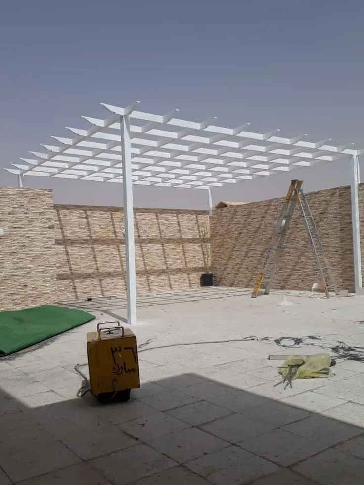 ورشة تلحيم مظلات فخمة| تصميم مظلات وبرجولات لكسان الرياض