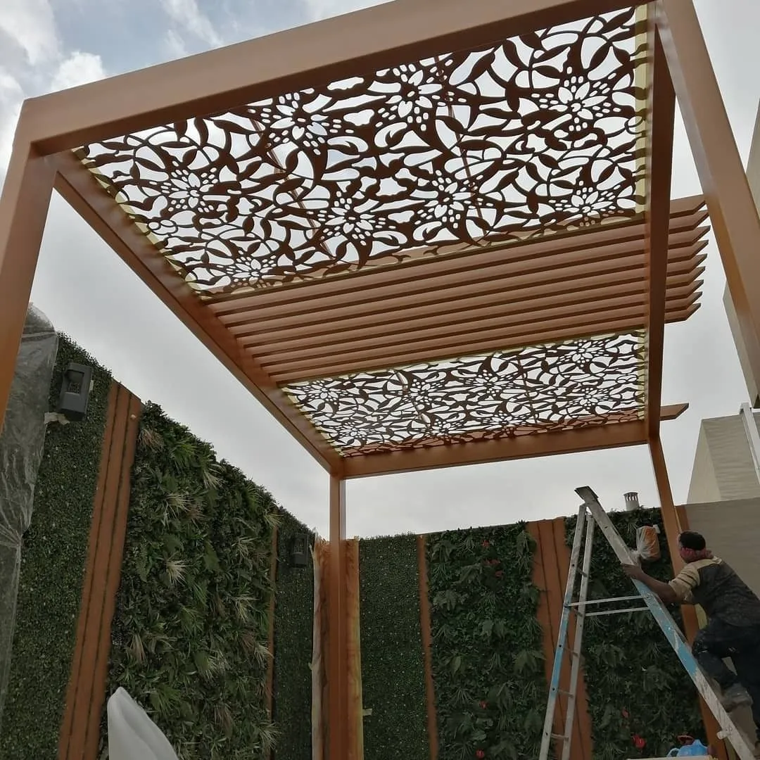 مظلات ليزر ديكور |مظلات ليزر مداخل الرياض