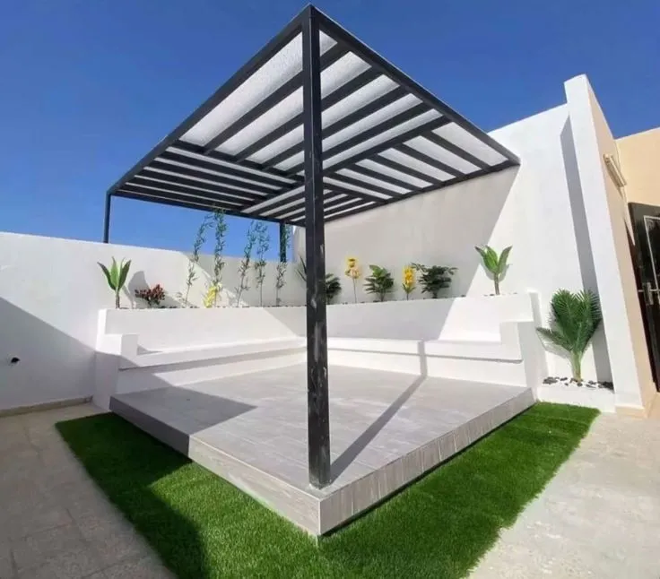 سعر برجولة جلسة عائلية |حداد برجولات تصميم سعودي الرياض