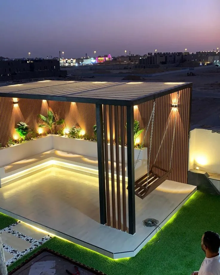 سعر برجولة جلسة عائلية |حداد برجولات تصميم سعودي الرياض