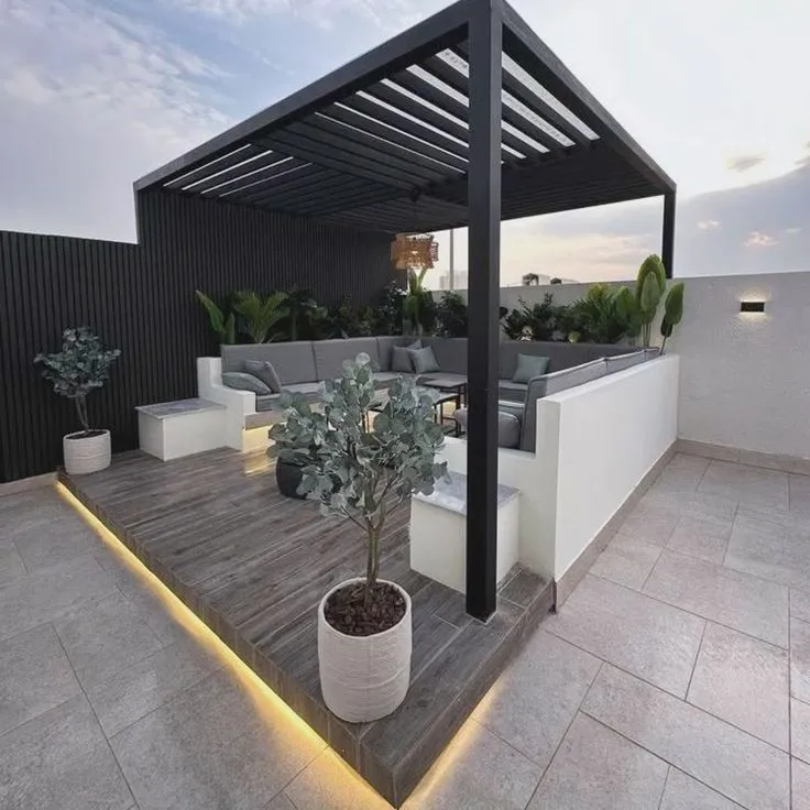 سعر برجولة جلسة عائلية |حداد برجولات تصميم سعودي الرياض