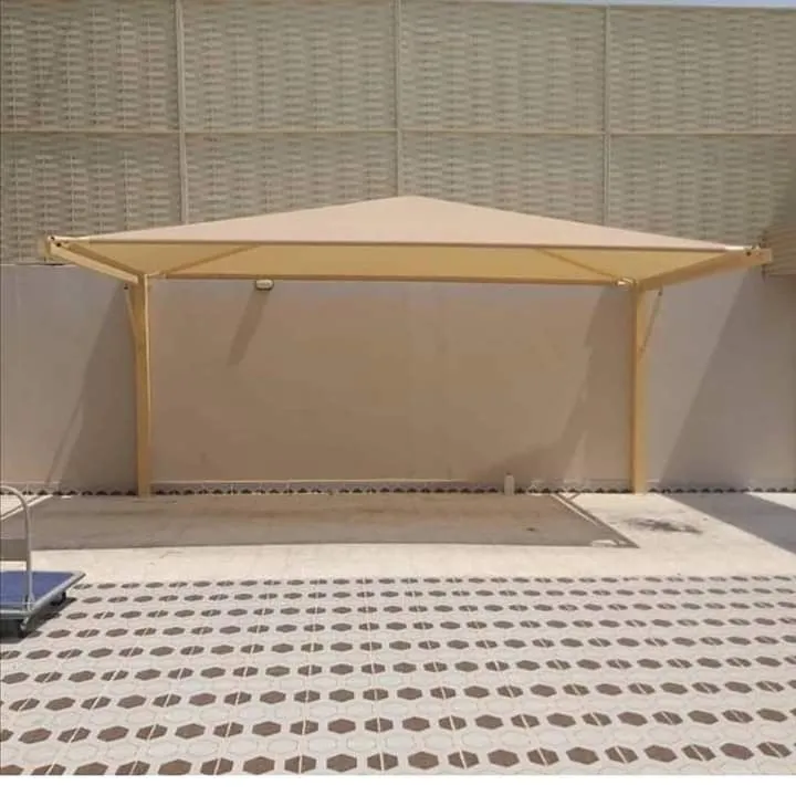 تركيب مظلة قماش متنوع الألوان الرياض