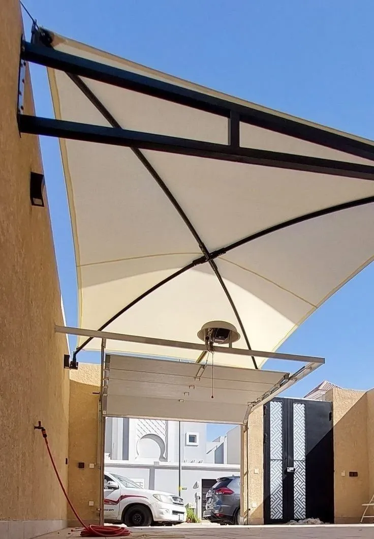 مظلات شراع أسطح |مظلات PVC حدائق الرياض