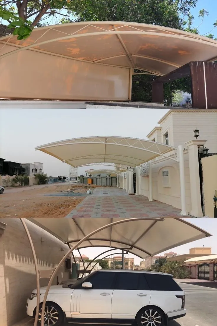 مظلات سيارات تصميم خاص الرياض