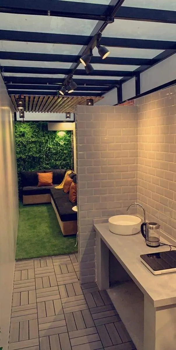 مظلات مداخل قماشية ومعدنية للمنازل والشركات الرياض