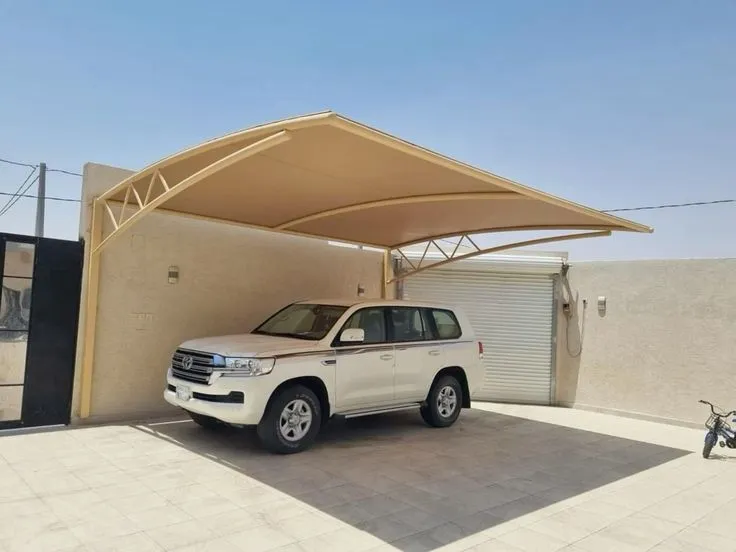 تركيب مظلات مواقف سيارات شركات حي البديعه وعكاض