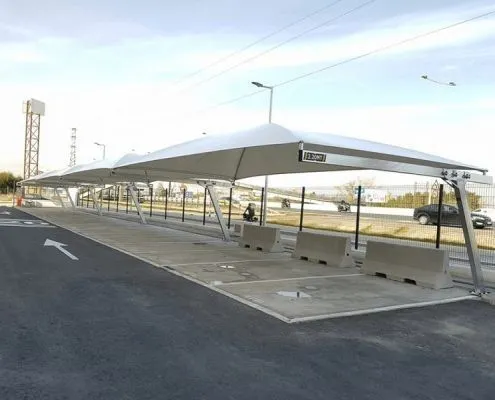 ورشة مظلات قماش متحرك حي المهدية