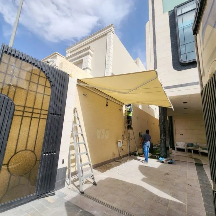 ورشة مظلات قماش متحرك حي المهدية