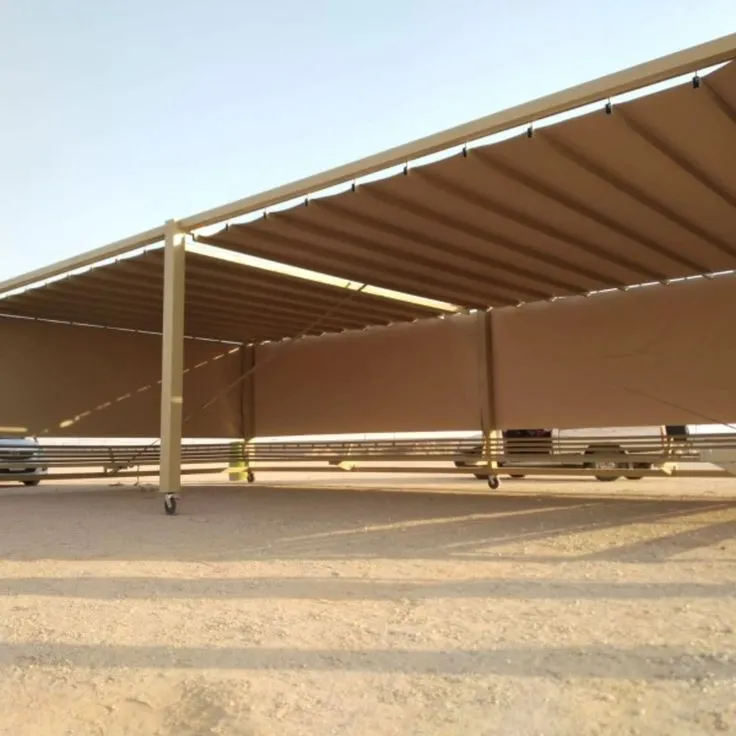 ورشة مظلات قماش متحرك حي المهدية