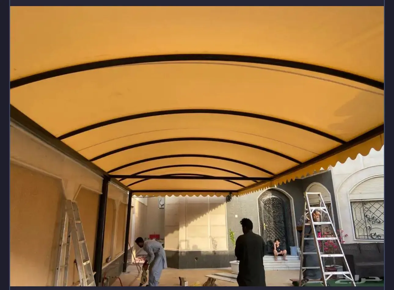 مظلات pvc حي الصحافة بالرياض