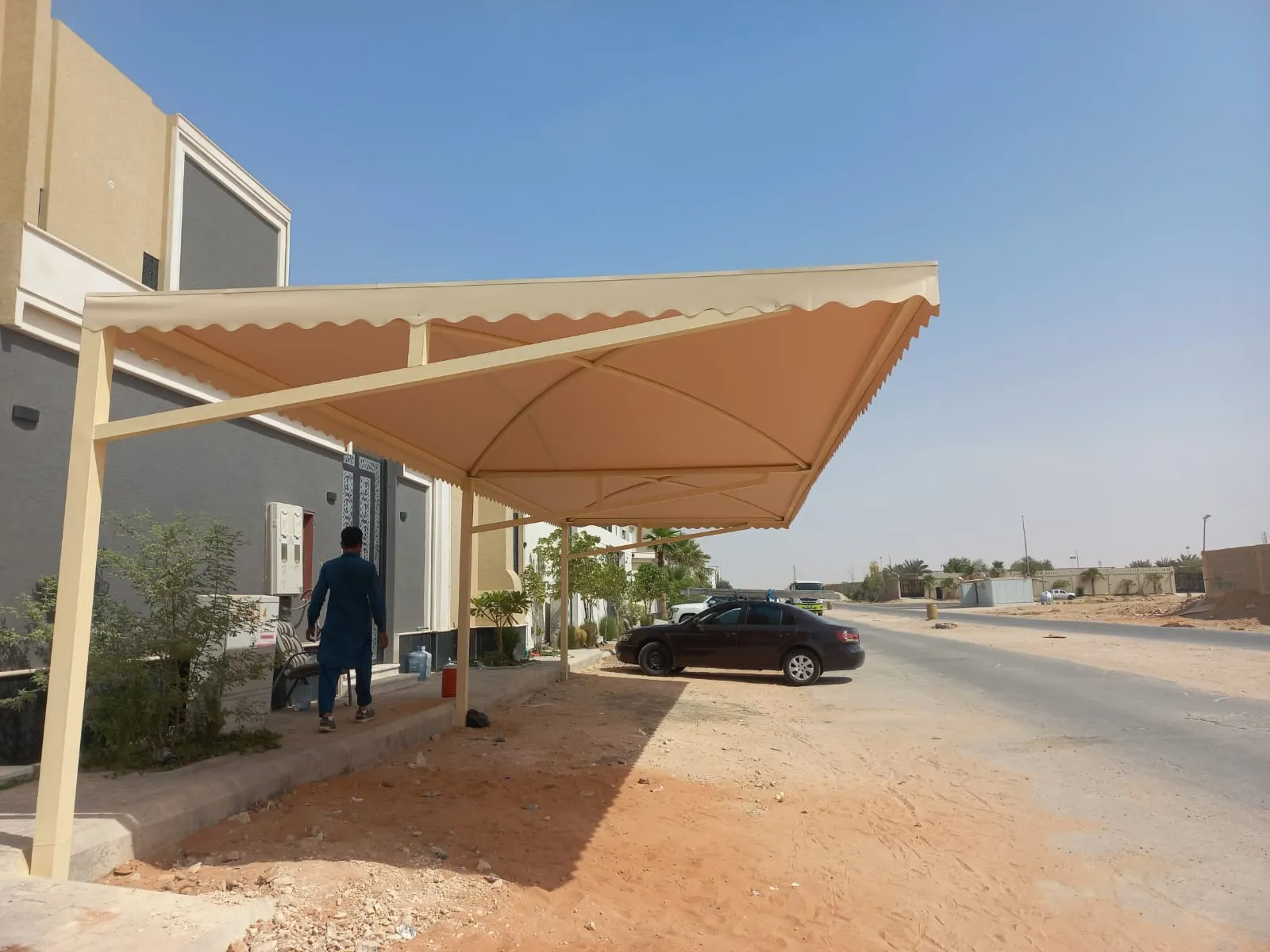 مظلات pvc حي الصحافة بالرياض